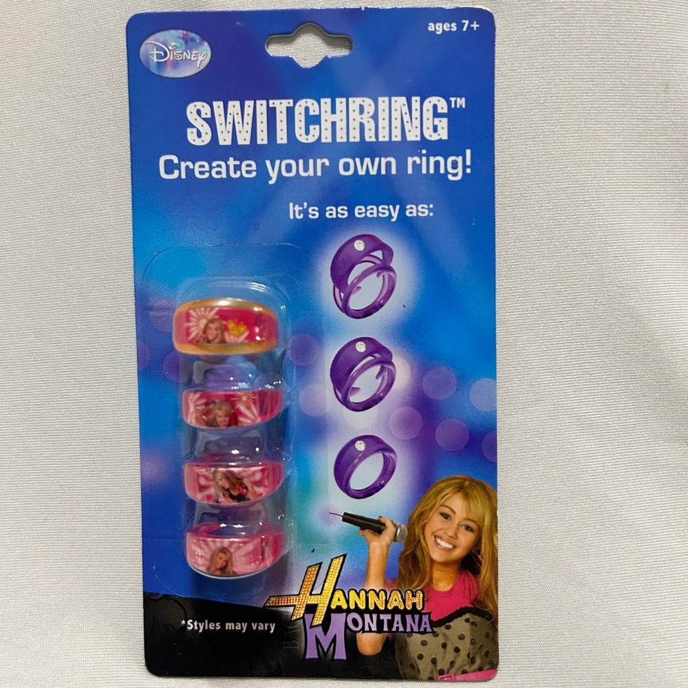 Disney Hannah Montana SwitchRing Create Your Own Ring NIP 2008 Rare